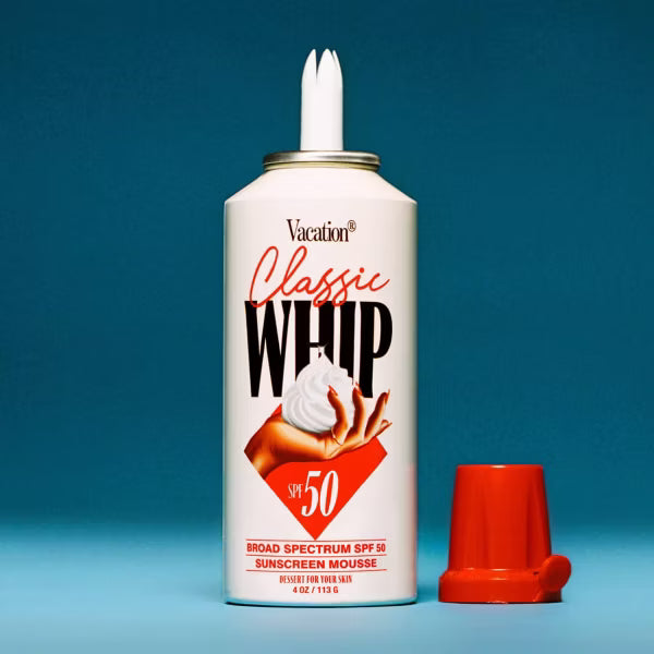 Vacation Classic Whip Sunscreen - SPF 50 - 4oz: Whole Body Application, Foam Form, Unscented