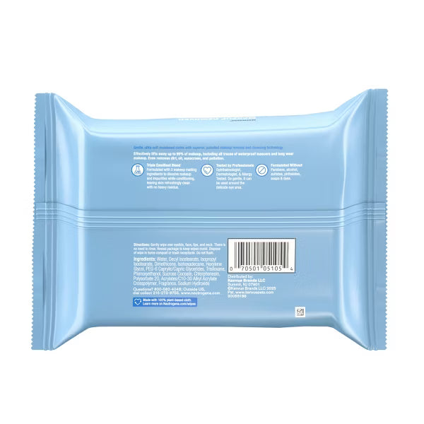 Neutrogena Makeup Remover Wipes - Ultra Soft Micellar Facial Cleansing - 25ct: Paraben-Free, Sulfate-Free, For All Skin Types