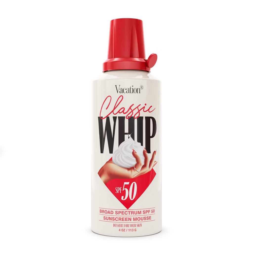 Vacation Classic Whip Sunscreen - SPF 50 - 4oz: Whole Body Application, Foam Form, Unscented
