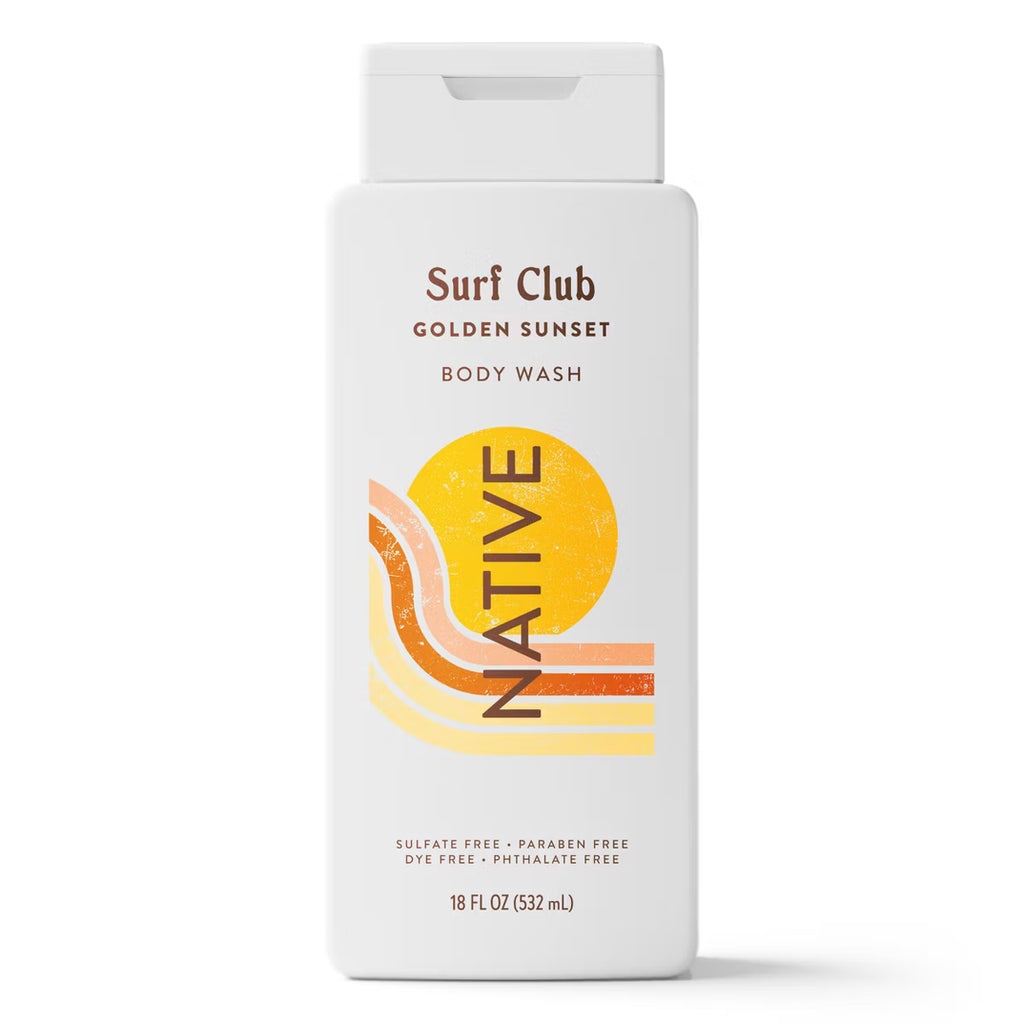 Native Limited Edition Surf Club Body Wash - Golden Sunset - 18 fl oz