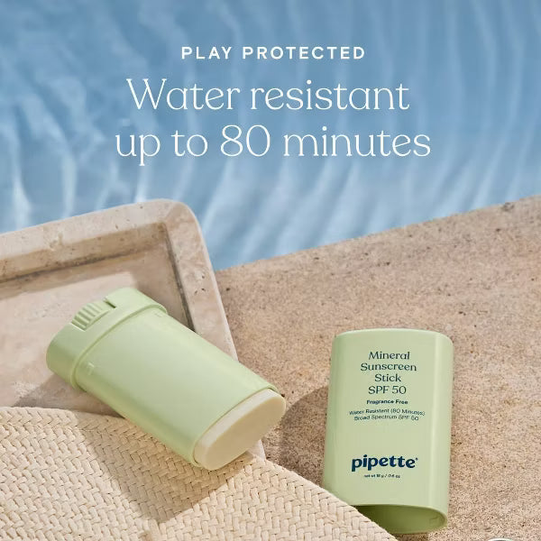 Pipette Mineral Sunscreen Stick SPF 50 - 0.6oz: Paraben-Free, Sulfate-Free, Hypoallergenic, Zinc Oxide
