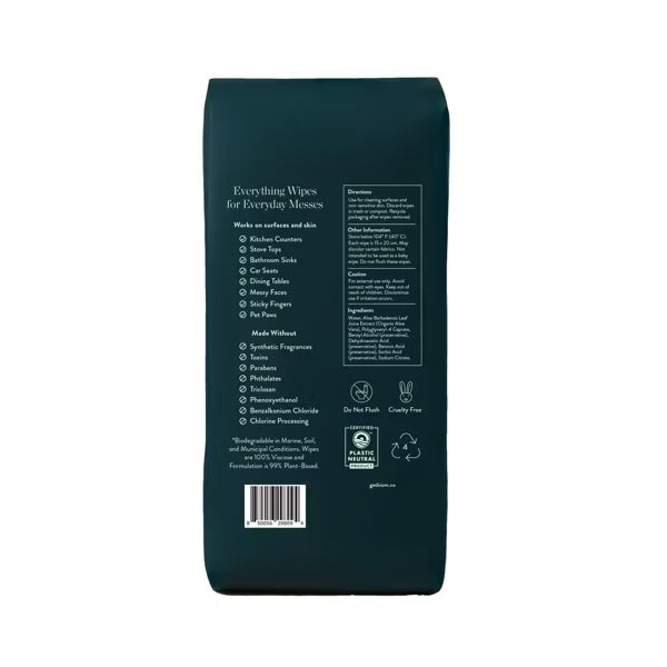 Biom Plant Based Refillable All Purpose Wipes - Santal Escape - 60ct