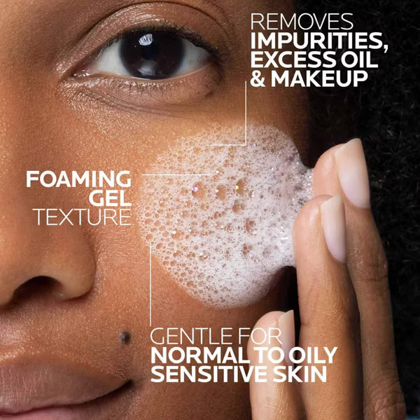 La Roche Posay Toleriane Purifying Facial Cleanser - 13.52 fl oz: Sensitive Skin, Sulfate-Free, Oil-Free, Noncomedogenic