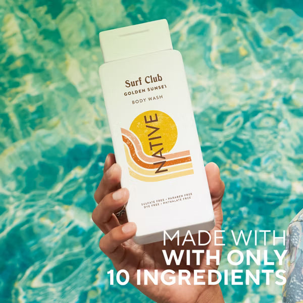Native Limited Edition Surf Club Body Wash - Golden Sunset - 18 fl oz
