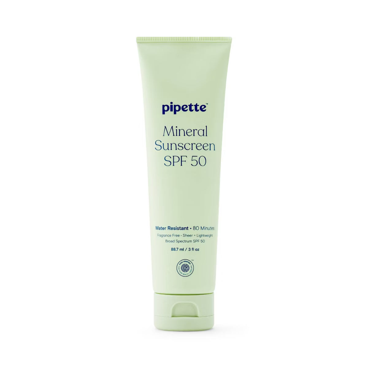 Pipette Mineral Sunscreen Lotion Broad Spectrum - SPF 50 - 3 fl oz: Hypoallergenic, Paraben-Free, Vegan, Whole Body