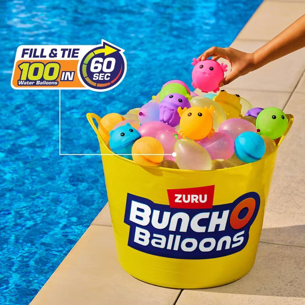 Bunch O Balloons Tropical Party Rapid-Filling Self-Sealing Pool Water Balloons by ZURU - 3pk