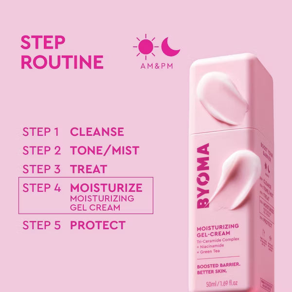 BYOMA Gel Cream Moisturizer - 1.69 fl oz: For Normal Skin, with Ceramides, Vegan, Unscented